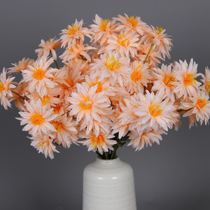 Crisantemos Artificiales de Tallo Único, Flores de Seda Realistas, Decoraciones para Bodas y Hogar, 20 Ramas, Envío Gratis - Product Image 2