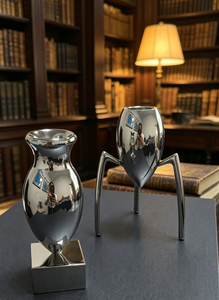 Porte-bougie luxueux poli miroir, fait main et écologique, pour décoration de table de <span class=keywords><strong>mariage</strong></span>, fête de Noël, banquet, maison, vente en gros - Product Image 2