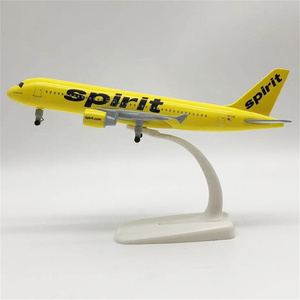 Juguetes de Diseño Personalizado para Niños, Modelo de Avión a Escala <span class=keywords><strong>1</strong></span>:<span class=keywords><strong>200</strong></span> de 20 cm, <span class=keywords><strong>A320</strong></span> Spirit Airline, de Metal Fundido a Presión - Product Image 2