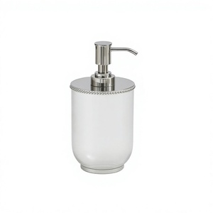 Dispensador de Jabón de Acero Inoxidable, Color Gris Mate, Botella con Bomba para Líquidos, Dispensador de Jabón y Loción para Baño - Product Image 1