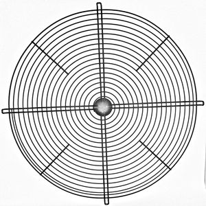 Couvercle rond de ventilateur de gril, protecteur de condensateur en treillis métallique industriel, protecteur de ventilateur de plafond enduit de <span class=keywords><strong>PVC</strong></span> pour la ventilation de CVC - Product Image 3