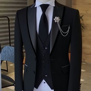 Traje Formal <span class=keywords><strong>Color</strong></span> Caqui para Hombre, Corte Entallado, de 3 Piezas, para Boda, Novio, Terno, Blazer, Chaleco y Pantalón Personalizados - Product Image 4