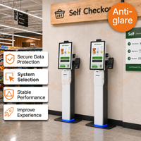 Kiosco Inteligente Modular de Autoservicio con Pantalla Táctil de 21.5 Pulgadas, Terminal POS Android para Restaurantes con Impresora y Soporte para Pagos NFC