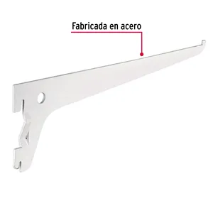 Master with 100 units <b>White</b> flat <b>bracket</b> for single zipper, 25cm, FIERO - Product Image 2