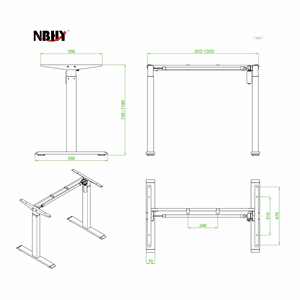Mobilier électrique moderne de mouvement assis-debout convertible bon marché de bureau de taille réglable pour l'usage de bureau - Product Image 5