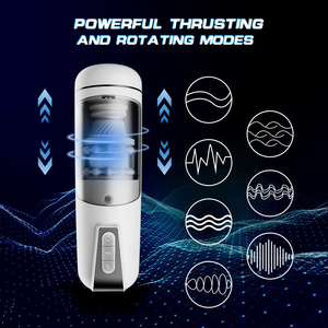 Masturbador <span class=keywords><strong>Vaginal</strong></span> Realista, Automático, Telescópico, con Movimiento de Empuje, Compresión y Succión, con Sonido, Eléctrico, Juguete Sexual Masculino - Product Image 4