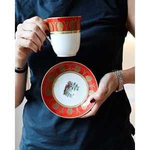 Ensemble de tasses à café en céramique Richard Ginori, compatible micro-ondes et lave-vaisselle, design Doccia Years, design italien élégant - Product Image 5