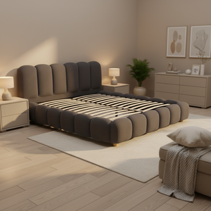 <span class=keywords><strong>Lit</strong></span> Ottoman Double King Size Rembourré Doux au Design Européen de Luxe avec Rangement, Sommier à Bulles, Marque Sunny, Garantie 1 An - Product Image 3