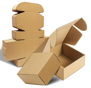 Boîtes en carton ondulé recyclé, boîtes d'expédition pour petites entreprises, pour l'envoi de cadeaux et l'emballage de boîtes en papier - Product Image 1