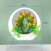 Tanaman Plastik Dekoratif Jarum Pinus Langsung dari Pabrik, Hiasan Meja, Simulasi Tanaman Pot Kecil Bonsai