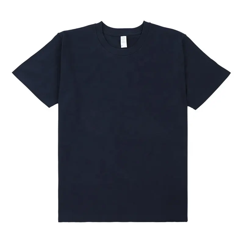 Custom Logo Afdrukken Effen Heren T-Shirts Hoge Kwaliteit Wit Zwart T-Shirts Voor Mannen 100% Katoen Slim Fit T-Shirt Mannen