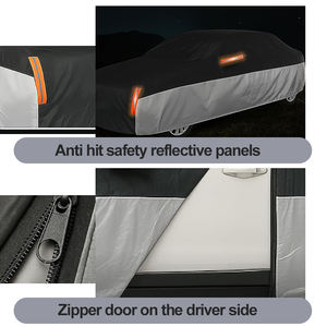 Fabrik Großhandel wasserdichte Auto abdeckung Polyester Anti UV Staub dicht Langlebige Universal Auto abdeckung - Product Image 3