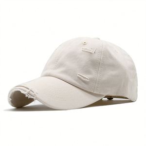 Gorra de Béisbol Vintage Personalizada Perforada, Gorra Deportiva de Hip Hop con Visera Suave, Gorra de Béisbol Unisex de Ala Ancha - Product Image 1