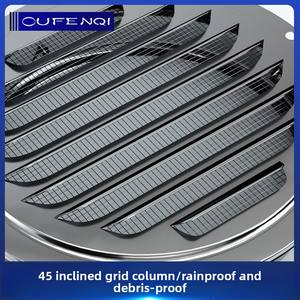 Oufengqi Design moderne en acier inoxydable capot évent cuisine échappement <span class=keywords><strong>bouche</strong></span> plate coupe-vent couverture respirant cuisine tuyau <span class=keywords><strong>d</strong></span>'aération - Product Image 4