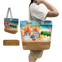 2024 été plage sac fourre-tout ensemble avec pantoufles lunettes de soleil serviettes serviettes de bain bouteille d'eau AllinOne plage accessoires