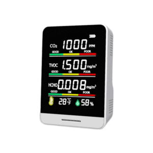 Detector de CO2, TVOC y HCHO, Medidor de Temperatura y Humedad Interior, Detector Portátil de Calidad del Aire, Monitor de Calidad Ambiental - Product Image 4