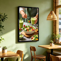 Pantalla LCD Ultrafina de 55 Pulgadas para Publicidad, Montaje en Pared, Sin Espacios, con Reproducción Automática en Bucle para Centros Comerciales, OEM