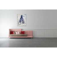 Peinture sur toile personnalisée pour décoration de salon faite à la main Art mural animaux pieuvre photos d'hôtel peintes à la main vente en gros
