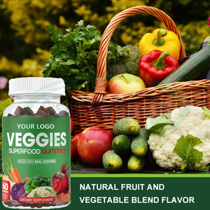 Ausreson Superfood Fruit Vegetable Gummy Suplemento de apoyo inmunológico Super Veggies Fruits Gummies - Product Image 4