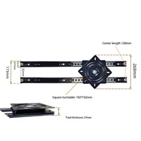 Système de rail supérieur OEM d'usine avec mécanisme rotatif, accessoires de comptoirs extensibles coulissants, table coulissante pour îlot de cuisine