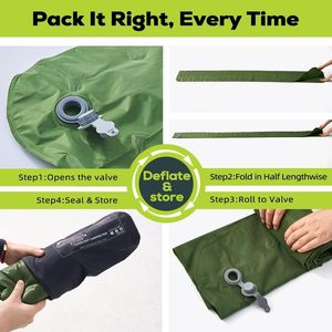 Colchoneta de Camping Ultraligera Gear Doctors Ether de 17.5 oz, Colchón de Aire para Mochileros, Bomba de Inflado Externa, Nailon 20-D Resistente - Product Image 4