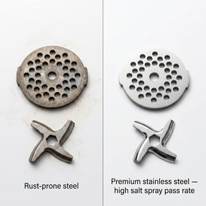 Kit de Repuesto para Picadora de Carne de Acero Inoxidable, Cuchilla con Orificio Hexagonal de 8.2 mm + Plato de 54 mm (Orificio de 5 mm) para <span class=keywords><strong>Moulinex</strong></span> HV Tefal - Product Image 6