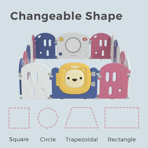 วัสดุสิ่งแวดล้อมพับพลาสติกความปลอดภัยซอฟท์ <span class=keywords><strong>Playpen</strong></span> สำหรับเด็กรั้ว - Product Image 2