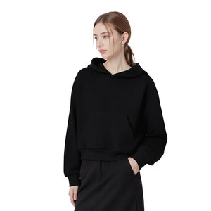 เสื้อฮู้ดดี้ทรงครอป คอกลม ผ้าฝ้าย 400 กรัม ย้อมสีสไตล์วินเทจ ลวดลายสดใส ลุคย้อนยุค สำหรับฤดูใบไม้ร่วง/ฤดูหนาว - Product Image 2