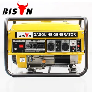 Generator listrik BISON daya kecil pabrikan 6Kva Generator mesin Gas portabel