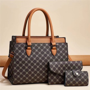 Set di <span class=keywords><strong>Borse</strong></span> Eleganti e di <span class=keywords><strong>Lusso</strong></span> per Donne, 3 Pezzi con Motivi Stampati, Vendita Calda - Product Image 2