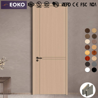 Porte intérieure en bois MDF moderne personnalisable EOKO pour les constructeurs, pour appartements, vente en gros