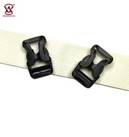 Fournisseur d'usine, boucle à dégagement latéral en plastique noir durable de 20 mm pour sacs et accessoires de casque