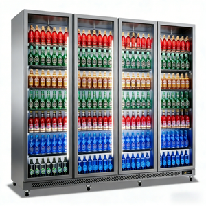 Réfrigérateur de présentation de boissons <span class=keywords><strong>multi</strong></span>-portes en acier inoxydable pour usage commercial - Product Image 5