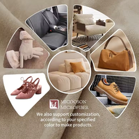 Tissu en suède doux recyclé personnalisé, microfibre polyester, tissu en suède pour canapé, veste, rembourrage, textile de maison