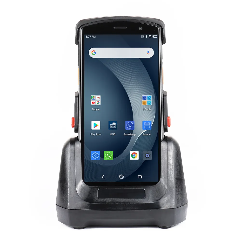 Scanner di impronte digitali biometrico Mobile Android <span class=keywords><strong>9</strong></span> terminale palmare Android lettore di codici a barre QR PDA robusto