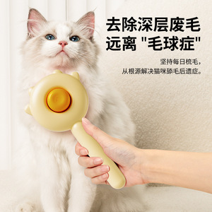 Cat Hair <b>Brush</b> Kitten Comb Abs Material <b>Detangling</b> Tool For Pet Grooming - Product Image 1