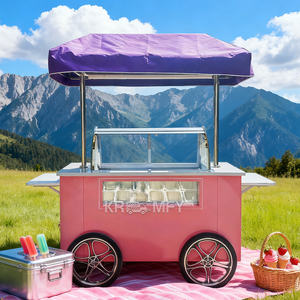 Carrito de Helados y Gelato para Calle, Diseño de Carro de Flores para Exteriores - Product Image 4