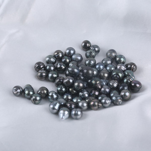 Perles de riz d'eau douce naturelles blanches de 9-10 mm, en forme de mètre, semi-finies, perles en vrac - Product Image 2