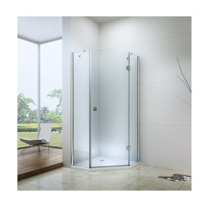 Vượt quá <span class=keywords><strong>Frameless</strong></span> hình dạng kim cương bản lề tắm bao vây cho phòng tắm ex-công 705 - Product Image 2