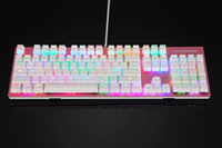 New Private Mould OEM Computer Gamer RGB Mechanical Keyboard for Gaming with Double Injection Keycaps