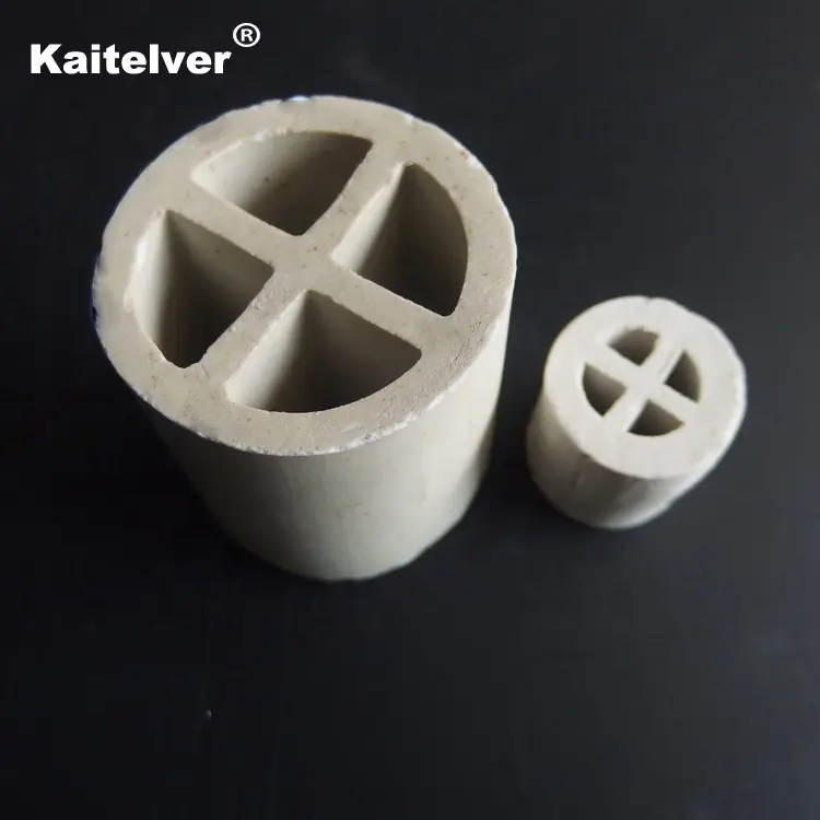 Anillo de partición cruzada de embalaje de Torre aleatoria de cerámica y anillo de partición cruzada para refrigeración por aire