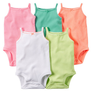 <strong>Peleles</strong> of organic cotton <strong>for</strong> <strong>newborn</strong> baby clothes solid Girls, Monkey Summer, 5 pc., Wholesale - Product Image 1