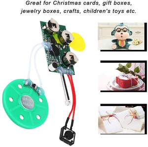 Petits composants électroniques pour jouets Module sonore Capteur de lumière <span class=keywords><strong>Carte</strong></span> de <span class=keywords><strong>v</strong></span>œux Puce vocale Musique 3V Sortie numérique/Entrée CC - Product Image 2