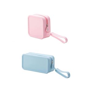 Grande Trousse de Maquillage Pliable en Silicone Tendance, Portable, pour Voyage, pour Femmes, Transparente, Lavable, Polyvalente, avec Fermeture Éclair - Product Image 4