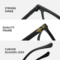 TY319 Lunettes de Vue Correctrices Tendance Unisexes, Monture Cerclée en PC avec Verres Carrés pour Presbytie, Légères
