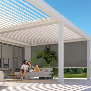 Pergola <span class=keywords><strong>avec</strong></span> <span class=keywords><strong>volet</strong></span> <span class=keywords><strong>roulant</strong></span>, ouverture et fermeture électriques <span class=keywords><strong>en</strong></span> un clic et sauvegarde manuelle, équilibre entre l'ombrage et la ventilation - Product Image 4