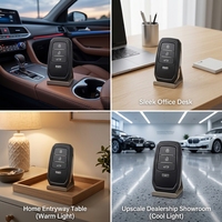 Boîtier de clé intelligente de remplacement de marque FW avec 3 boutons, en ABS noir, coque de télécommande de véhicule sans logo