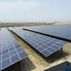 Systèmes d'énergie solaire de 100kw, Structure de montage de panneau hybride, système de toit