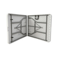 Table pliante d'extérieur 152 cm (5 pieds) en plastique, idéale pour les fêtes - Meilleure vente