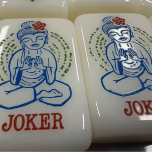 9 <span class=keywords><strong>FLORENCE</strong></span> Mahjong : Jeu de tuiles de mahjong américain de luxe en ivoire crème, motif floral personnalisé, prêt <span class=keywords><strong>à</strong></span> être expédié - Product Image 1